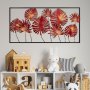 WALLXPERT Dekorativni metalni zidni pribor multicolor- crvene liske - slika 1