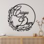 WALLXPERT Dekorativni metalni zidni pribor Carpe Diem 1 - slika 2