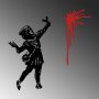 WALLXPERT Dekorativni metalni zidni pribor Banksy Metal 09 - slika 5
