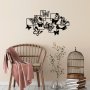 WALLXPERT Dekorativni metalni zidni pribor Butterflies M - slika 1