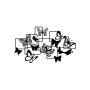 WALLXPERT Dekorativni metalni zidni pribor Butterflies M - slika 5