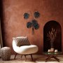 WALLXPERT Dekorativni metalni zidni pribor Monstera Black - slika 4