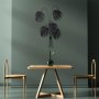 WALLXPERT Dekorativni metalni zidni pribor Monstera Black - slika 2