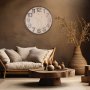 WALLXPERT Dekorativni metalni zidni sat Antique Medium Wooden - slika 1