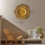 WALLXPERT Dekorativni metalni zidni sat Bloom Metal Wall Clock APS109 - slika 3
