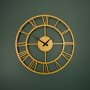 WALLXPERT Dekorativni metalni zidni sat Roman Metal Wall Clock APS035 - slika 3