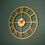 WALLXPERT Dekorativni metalni zidni sat Roman Metal Wall Clock APS035 - slika 4