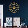 WALLXPERT Dekorativni metalni zidni sat Roman Metal Wall Clock APS035 - slika 1