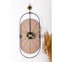 WALLXPERT Dekorativni metalni zidni sat Sntr Brown - slika 2