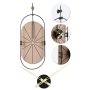 WALLXPERT Dekorativni metalni zidni sat Sntr Brown - slika 4