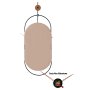 WALLXPERT Dekorativni metalni zidni sat Sntr Brown - slika 5