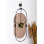 WALLXPERT Dekorativni metalni zidni sat Sntr Brown - slika 1