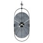 WALLXPERT Dekorativni metalni zidni sat Sntr Silver Srebrno - crna boja - slika 3