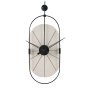 WALLXPERT Dekorativni metalni zidni sat Sntr White - slika 3