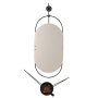WALLXPERT Dekorativni metalni zidni sat Sntr White - slika 4