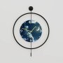 WALLXPERT Dekorativni metalni zidni sat Mclock 00118 crna boja - slika 2