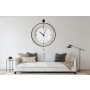 WALLXPERT Dekorativni metalni zidni sat Mclock 00108 black - slika 1