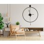 WALLXPERT Dekorativni metalni zidni sat Mclock 00102 black - slika 2
