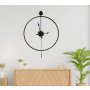 WALLXPERT Dekorativni metalni zidni sat Mclock 00102 black - slika 3