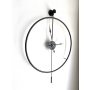 WALLXPERT Dekorativni metalni zidni sat Mclock 00102 black - slika 4
