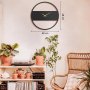 WALLXPERT Dekorativni metalni zidni sat Stripe Metal Wall Clock APS103 - slika 3