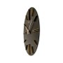 WALLXPERT Dekorativni zidni sat Minimalist Black Gold - slika 3