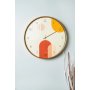 WALLXPERT Dekorativni zidni sat Pinobhm multicolor - slika 1