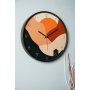 WALLXPERT Dekorativni zidni sat Pinognbtmı multicolor - slika 1