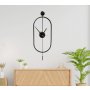 WALLXPERT Dekorativni metalni zidni sat Mclock 00104 black - slika 2