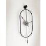 WALLXPERT Dekorativni metalni zidni sat Mclock 00104 black - slika 3