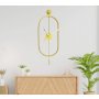 WALLXPERT Dekorativni metalni zidni sat zlatna boja Mclock 00105 - slika 2