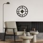 WALLXPERT Dekorativni metalni zidni sat Pari black - slika 4