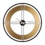 WALLXPERT Dekorativni metalni zidni sat Metal Wall Clock Gold Black - slika 3