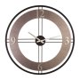 WALLXPERT Dekorativni metalni zidni sat Metal Wall Clock Silver Black - slika 1
