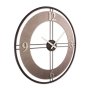 WALLXPERT Dekorativni metalni zidni sat Metal Wall Clock Silver Black - slika 3