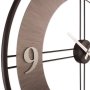 WALLXPERT Dekorativni metalni zidni sat Metal Wall Clock Silver Black - slika 4