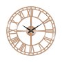 WALLXPERT Dekorativni metalni zidni sat Metal Wall Clock 2 Copper bakar boja - slika 1
