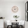 WALLXPERT Dekorativni metalni zidni sat Metal Wall Clock 2 Copper bakar boja - slika 2
