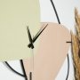 WALLXPERT Dekorativni metalni zidni sat Brazil Brown - green - slika 2