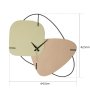 WALLXPERT Dekorativni metalni zidni sat Brazil Brown - green - slika 4