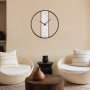 WALLXPERT Dekorativni metalni zidni sat Demre White Marble - slika 2