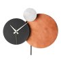 WALLXPERT Dekorativni metalni zidni sat Pavimento Black - slika 3