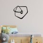 WALLXPERT Dekorativni metalni zidni sat Amorphous black - slika 1