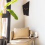 WALLXPERT Dekorativni metalni zidni sat Geometric Metal Wall Clock APS131 crno - zlatna boja - slika 1