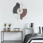 WALLXPERT Dekorativni metalni zidni sat Miskin 1 multicolor - slika 5