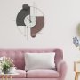 WALLXPERT Dekorativni metalni zidni sat Miskin 1 multicolor - slika 1