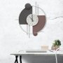 WALLXPERT Dekorativni metalni zidni sat Miskin 1 multicolor - slika 2
