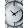WALLXPERT Dekorativni metalni zidni sat Myk9912 Crno Srebro - slika 4
