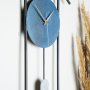 WALLXPERT Dekorativni metalni zidni sat Ken Blue - slika 2