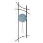 WALLXPERT Dekorativni metalni zidni sat Ken Blue - slika 3